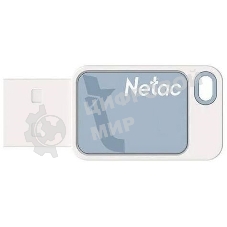 Флешка USB Netac UA31 (NT03UA31N-008G-20BL), 8Gb, USB 2.0, R/W 110/45, синий/белый