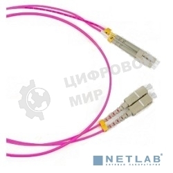 Патч-корд Hyperline FC-D2-504-LC/PR-LC/PR-H-10M-LSZH-MG Патч-корд волоконно-оптический (шнур) MM 50/125(OM4), LC-LC, duplex, LSZH, 10 м