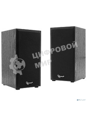 Акустическая система Gembird SPK-203, черный МДФ,2х3 Вт, регулятор громкости, USB