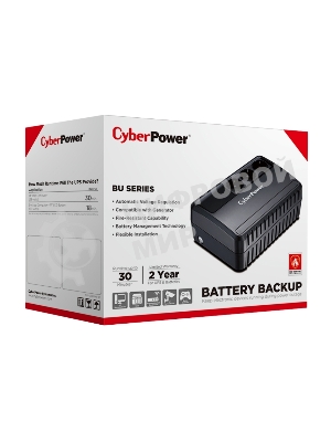Источник бесперебойного питания CyberPower BU725E 725VA/390W (3 EURO) 