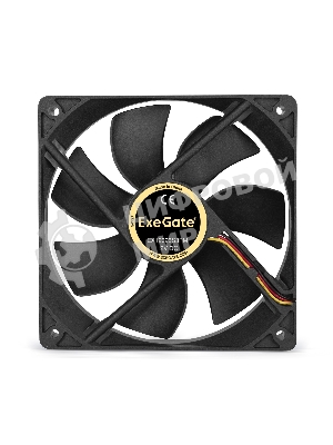 Вентилятор для корпуса ExeGate EX12025S3PM черный, 120 мм, 1500 об/мин, 24 дБ, 3 pin