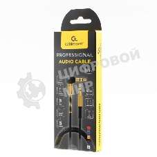 Кабель Cablexpert аудио 90˚ спиральный CCAB-02-35MMLC-1.8MR. 3.5 Jack (M)/3.5 Jack (M), красный, 1.8м, блистер