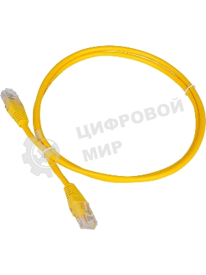 Патч-корд LANMASTER TWT UTP cat.5e, с заливными колпачками, 3.0 м, желтый