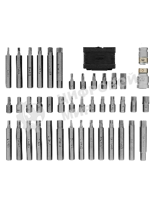 Набор бит Stels HEX, TORX, SPLINE, шестигранный хвостовик 3/8