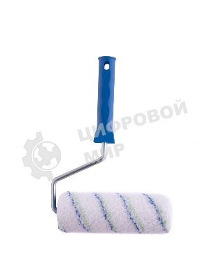 Валик Сибртех Водные краски, 180 мм, ворс 12 мм, D - 48 мм, D ручки - 8 мм, полиэстер