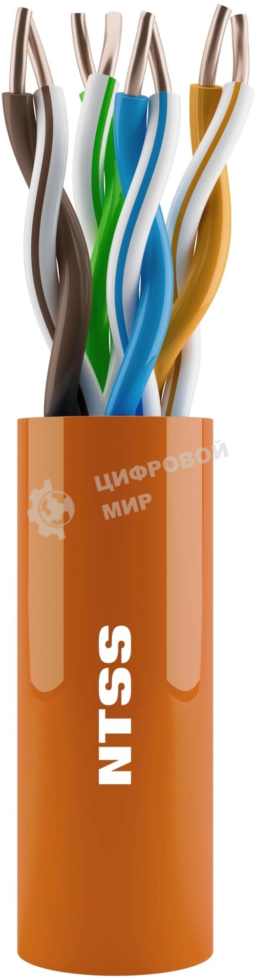 Кабель информационный NTSS NTSS-IN-UTP4-6-LSZH-GY Cat.6 U/UTP 4X2X23AWG LSZH внутренний 305м серый