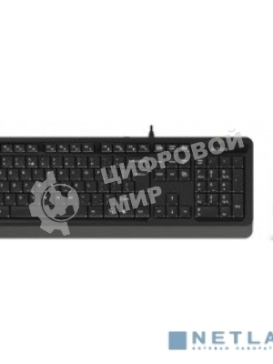 Комплект клавиатура+мышь A4Tech FStyler F1010 проводной, USB, 1600 DPI, чёрный