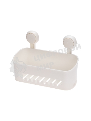 Полка для ванной комнаты HALSA HLS-F-103W на вакуумной присоске, прямая