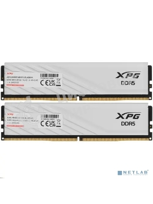 Оперативная память XPG Lancer Blade, DDR5, 32GB (2x16GB), 5600MHz, CL46, DIMM, с радиаторами, белый