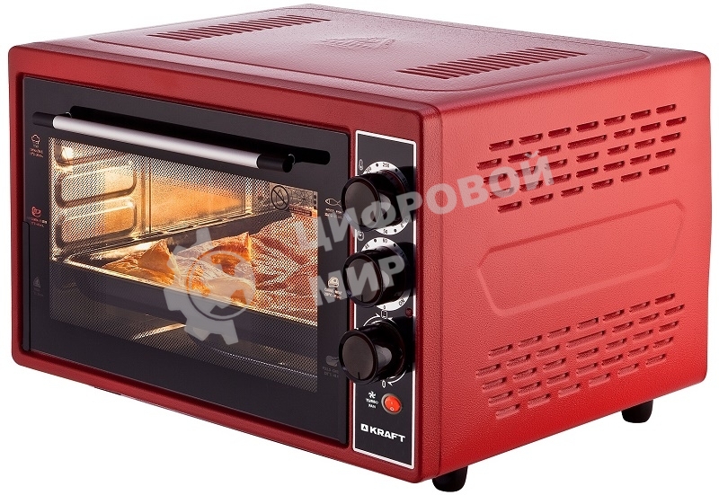 Мини-печь Kraft KF-MO3804KR красный