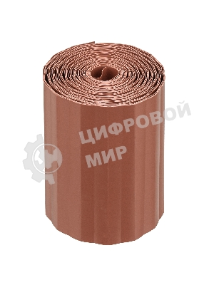 Бордюрная лента Palisad 15х900 см, полипропиленовая, коричневая,