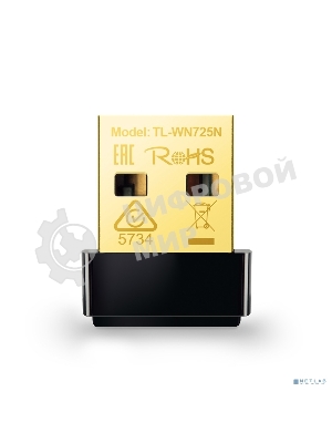 Сетевой адаптер TP-Link SOHO TL-WN725N Беспроводной USB Нано адаптер 150 Мбит/с стандарта N c кнопкой QSS(Realtec)