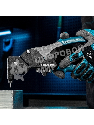 Заклепочник ручной Gross 290 мм, поворотный, 0-360, заклепки 2,4-3,2-4,0-4,8 мм