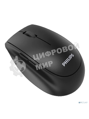 Мышь беспроводная Philips SPK7627 черный, 1600 dpi, радиоканал, Bluetooth, USB, кнопки - 5