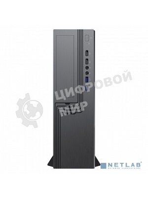 Компьютерный корпус Slim Case Powerman EL555 черный PM-300ATX 2хUSB 3.0+2хUSB 2.0,HD,Audio mATX, miniATX
