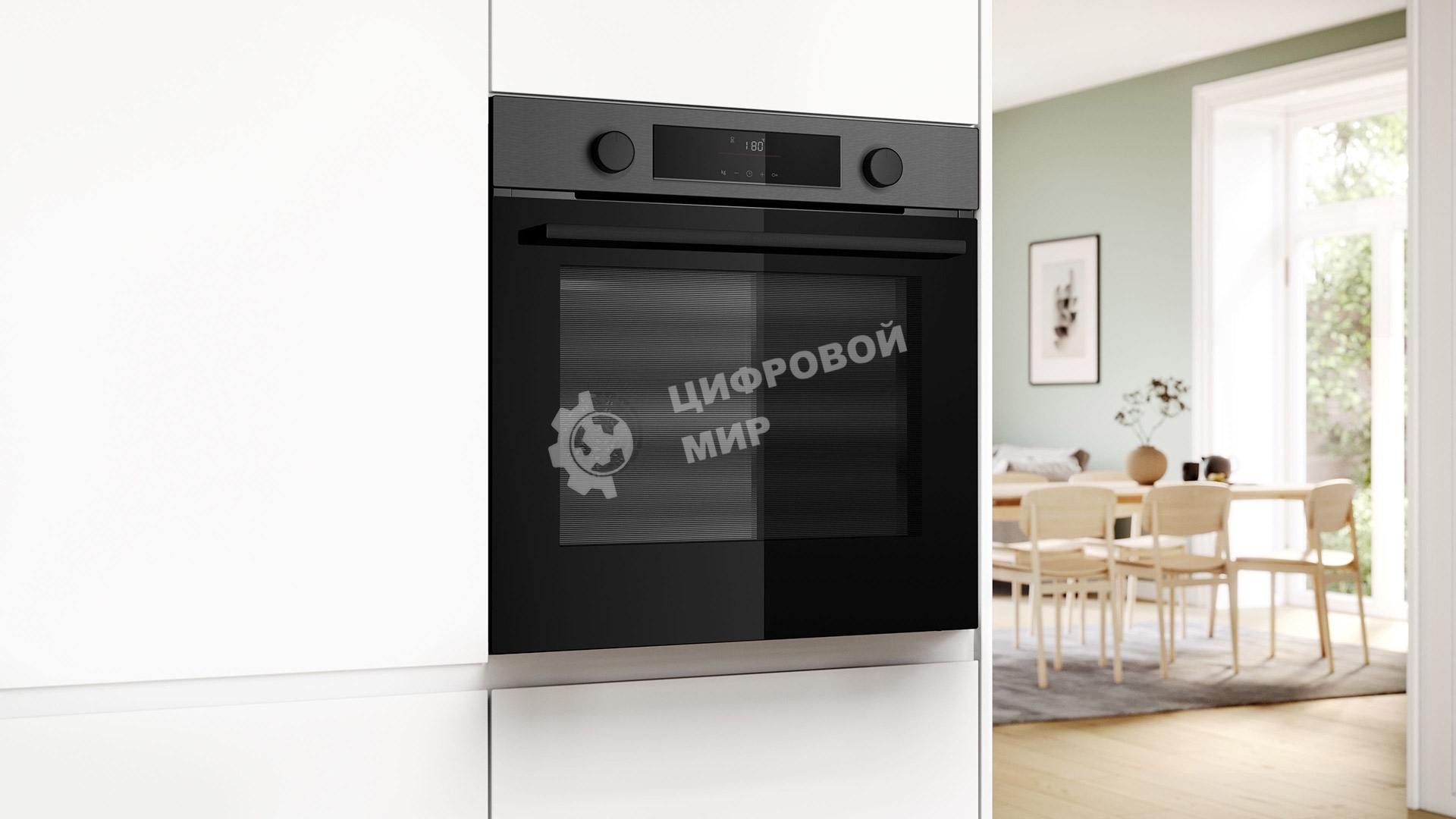 Духовой шкаф электрический Bosch HUA736EG0T черный