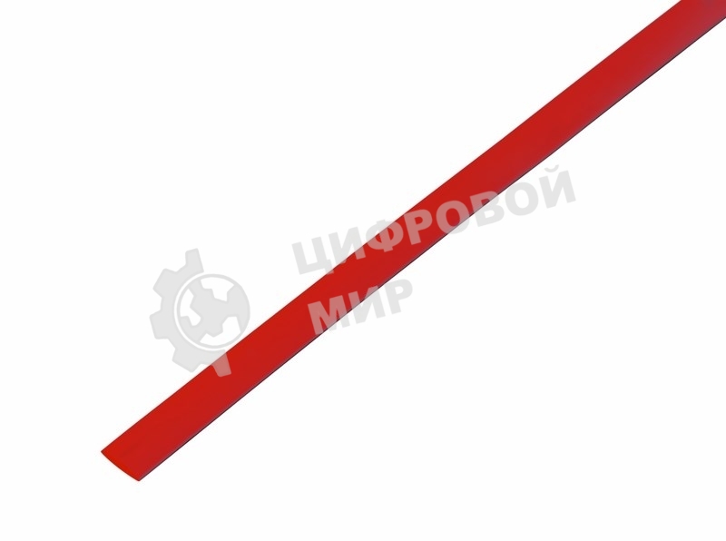 Трубка термоусадочная Rexant 6.0/3.0 1м красн.