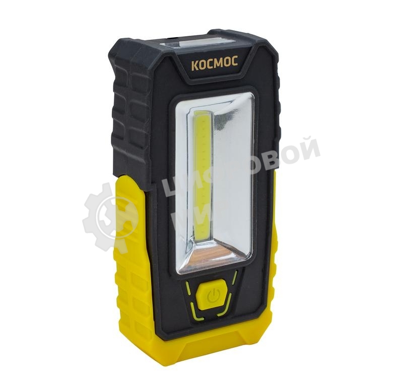 Фонарь Космос 5Вт СОВ 3LED клипса для крепл. магнит поворотная подставка 3хААА