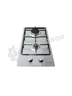 Газовая варочная панель LEX GVS 320 IX1000/3000Вт 2конфорки нерж.сталь