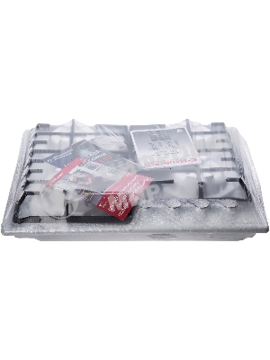 Газовая варочная панель Maunfeld EGHE.64.6CW/G, 4 конфорки, эмалированная сталь, белый