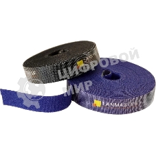 Хомут-липучка Lanmaster LAN-VCM5M-BK 5000x20 мм (упак: 1 шт) нейлон 6.6 внутри помещений черный