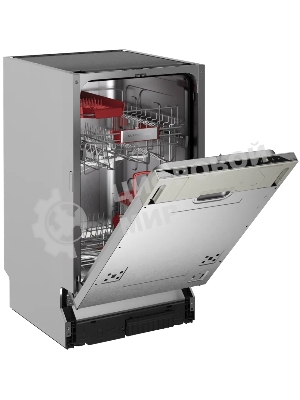 Встраиваемая посудомоечная машина Kuppersberg, High-Tech, 45 см, 10 комплектов, 3 корзины, 7 программ, конденсационная сушка, автоматическое открывание двери, LED подсветка, кнопочное управление, энергоэффективность А+++