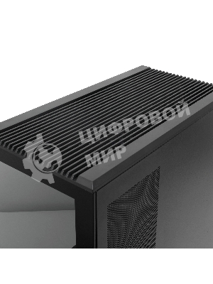 Компьютерный корпус без блока питания HSPD F711-TGbK, Panoramic Full Tower, Black, TG, 0.7 SPCC, no fans ATX, mATX, mITX 190/420/280мм 2x2.5