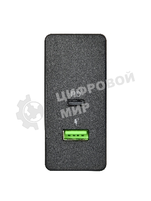 Сетевое зарядное устройство ACD-P602W-V1B 60Вт, 2xUSB 1PD+1QC, 3.6~20В/3А RTL