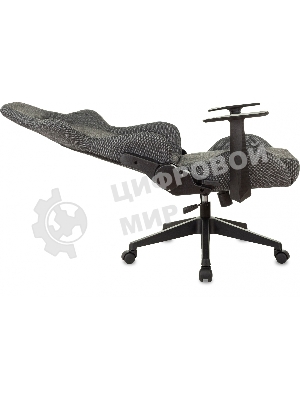 Кресло Zombie Neo 3C1 серый, экокожа, 120 кг, механизм качания