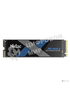 Накопитель SSD Netac NV7000-Q, 1Tb, M.2 2280, PCIe 4.0 x4, NVMe, R/W 7100/6200, с радиатором