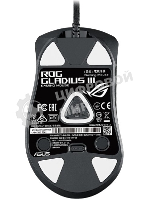 Мышь проводная ASUS ROG Gladius III черный, 19000 dpi, USB, кнопки - 6
