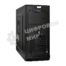 Компьютерный корпус Miditower ExeGate EX283215RUS CP-603UB Black, ATX, (CP350W, 80мм), 2*USB+2*USB 3.0, Audio, замок блокировки кнопки питания