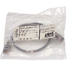Патч-корд Suprlan 10-0141 UTP RJ-45 вил.-вилка RJ-45 cat.5e 0.5м серый LSZH 24AWG