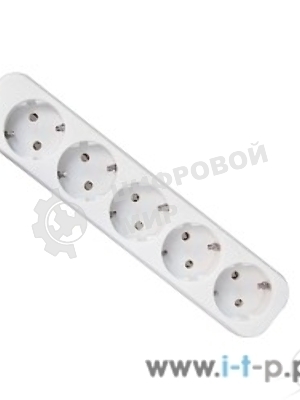 Удлинитель Defender E518 белый 1.8 м, 5 розеток 