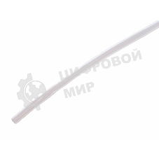 Термоусаживаемая трубка Rexant 5,0/2,5 мм, прозрачная, упаковка 50 шт. по 1 м