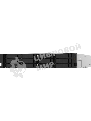 Сетевое хранилище без дисков SMB QNAP TS-1232PXU-RP-4G 12-Bay quad-core 64-bit AL324 1.7 GHz rackmount NAS with 250W redundant PSU, 4Gb DDR4 UDIMM RAM (max 1x16GB), SATA 6Gb/s, 2x 10GbE SFP+ LAN, 2x2.5 GbE LAN, 1x PCIe Gen2 x2 slot. W/o RAIL-B02