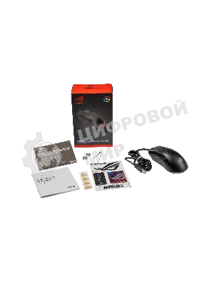 Мышь проводная ASUS ROG Gladius III черный, 19000 dpi, USB, кнопки - 6