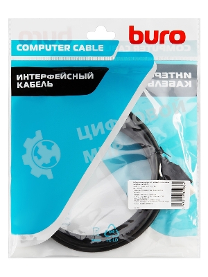 Кабель аудио-видео Buro HDMI (m)/HDMI (m) 2м. черный