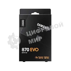 Накопитель SSD Samsung 500Gb 870 EVO (SATA3) 560/530MBs, 98000 IOPs