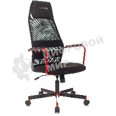 Кресло игровое Zombie ONE черный TW-01 3C11 сетка/ткань с подголов. крестовина металл