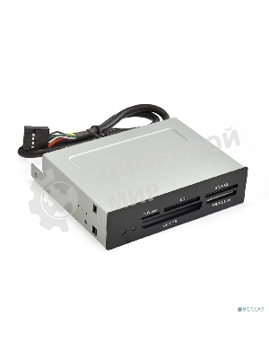 Кард-ридер ExeGate CR-415/черный/CF/SD/MMC/MS/MS Duo/MS Pro/T-Flash/USB 2.0/металл