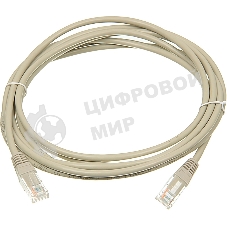 Патч-корд LANMASTER UTP TWT-45-45-3.0-GY вилка RJ-45-вилка RJ-45 cat.5е 3м серый ПВХ
