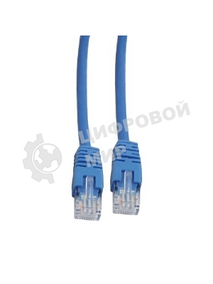 Патч-корд UTP Cablexpert cat.5e, 2м, литой, многожильный, синий