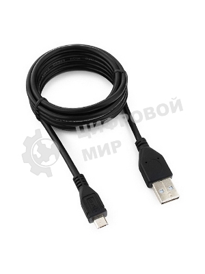 Кабель USB2.0 Pro Cablexpert CCP-mUSB2-AMBM-1M, AM/microBM 5P, 1м, экран, черный, пакет
