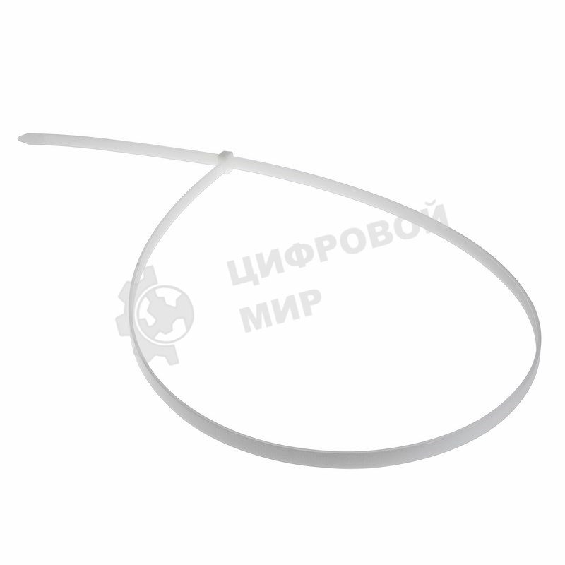 Хомут-стяжка кабельная нейлоновая Rexant 600 x 7.6 мм, белая, упаковка 100 шт.