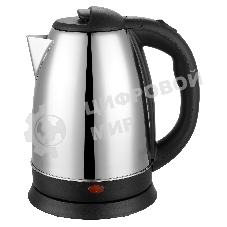 Чайник электрический Starwind SKS1053 1.8 л, 1500 Вт, серебристый/черный (корпус: нержавеющая сталь/пластик)