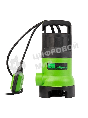 Дренажный насос Сибртех для грязной воды СДН800-35 800 Вт напор 9 м 13500 л/ч