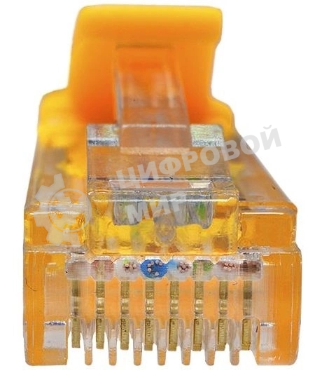 Патч-корд Suprlan 10-0161 UTP RJ-45 вил.-вилка RJ-45 cat.5e 0.5м желтый LSZH 24AWG