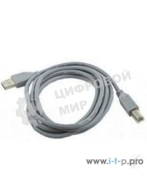 Кабель USB2.0 Pro Cablexpert CCP-USB2-AMBM-6G, AM/BM, 1.8м, экран, серый