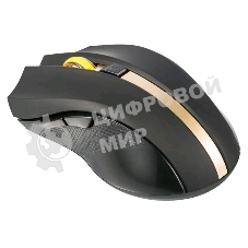 Мышь беспроводная Oklick 495MW черный/золотистый, 1600 dpi, радиоканал, USB, кнопки - 6